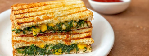 Spinach & Corn Sandwich