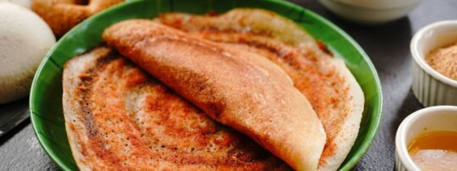 Ghee Podi Dosa: Crispy, Flavored Dosa Topped with Ghee and Podi Masala