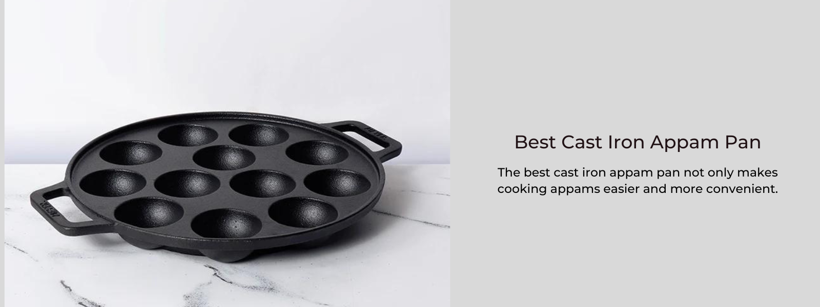 Best Cast Iron Appam Pan In India - PotsandPans India