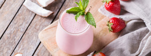 Strawberry Lassi using a Vegetable Chopper