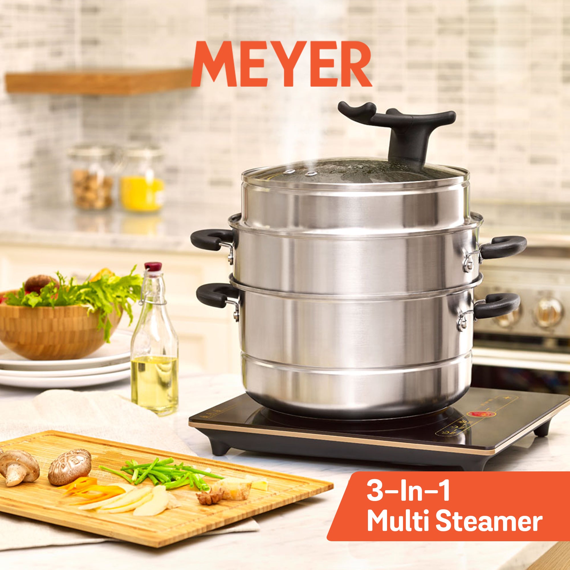 Meyer 3-in-1 Multi Steamer