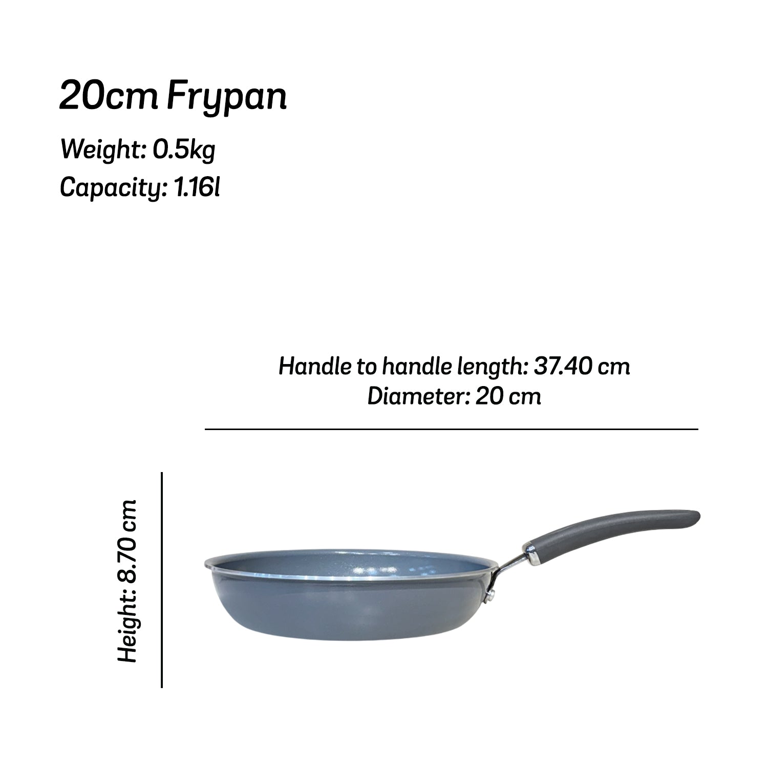 Meyer Anzen Ceramic Coated Cookware 20cm Frypan