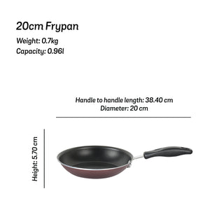 Meyer Merlot Non-Stick Open Frypan, 20cm