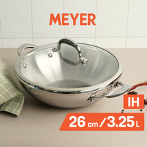 Meyer Select Stainless Steel Kadai 26cm (Induction & Gas Compatible)