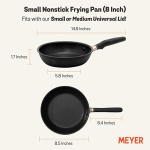 Meyer Accent Series Hard Anodized Nonstick Frying Pan/Skillet, 20cm, Matte Black