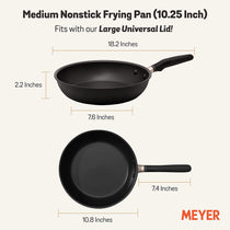 Meyer Accent Series Hard Anodized Nonstick Frying Pan/Skillet, 26cm, Matte Black