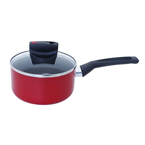 Meyer Safecook Non-Stick Saucepan, Red, 20Cm/2.8L