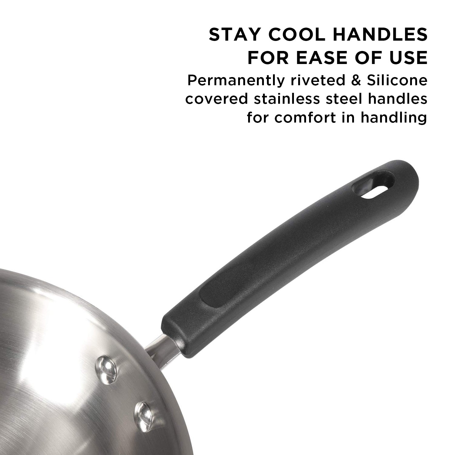 Centennial Nickel Free Stainless Steel Frypan, 28cm