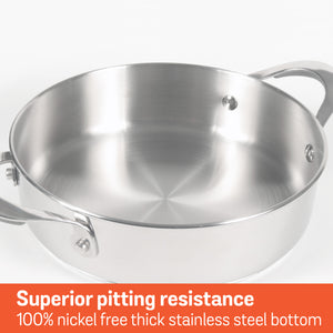 Meyer Select Stainless Steel Sauteuse 28cm (Induction & Gas Compatible)