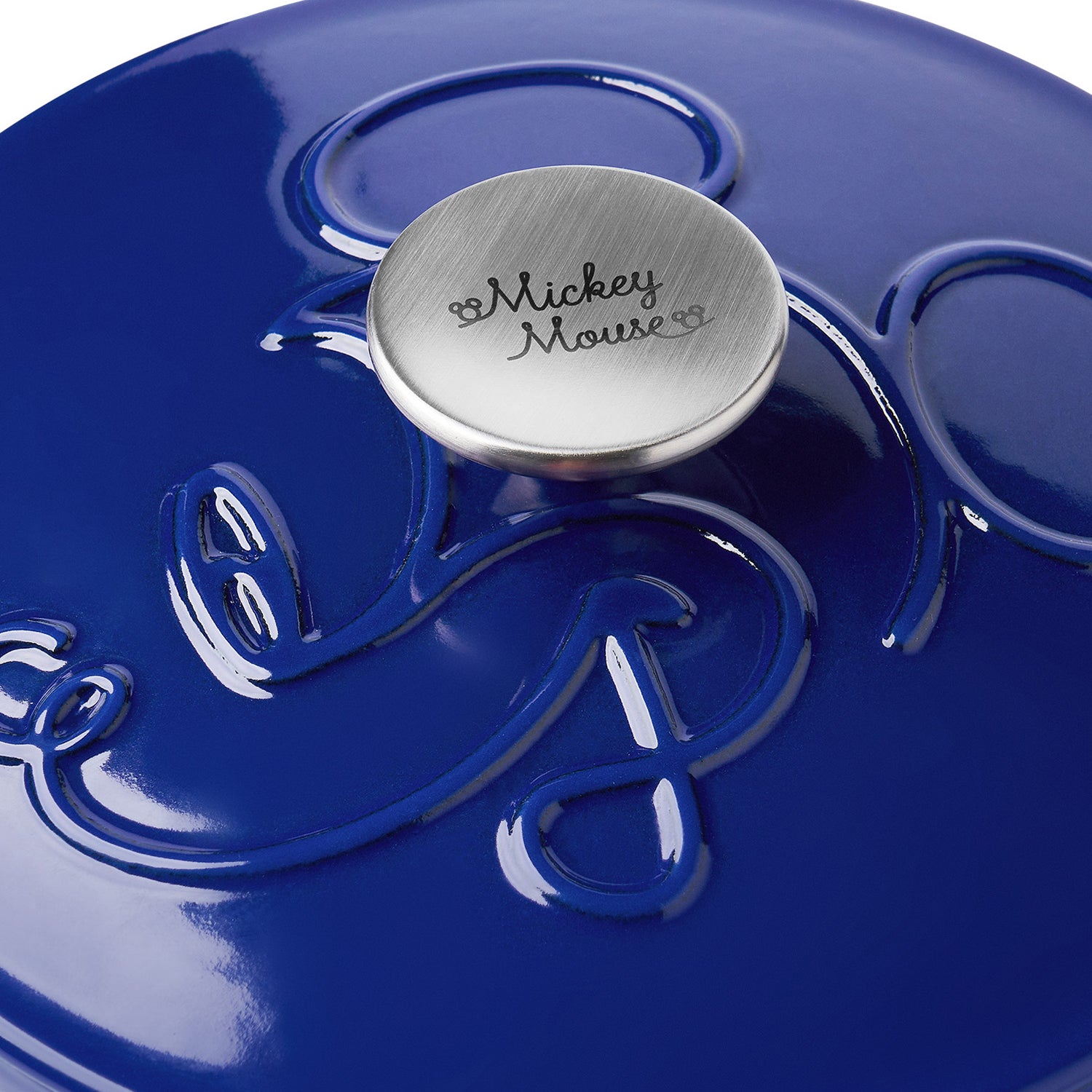 Meyer Disney Bon Voyage Enameled Cast Iron Casserole with Lid, 25cm, 4.5L, Blue