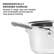 Meyer Select Stainless Steel Oval Casserole, 28cm, 2.8L