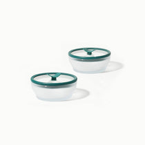 Microwave safe frosted borosilicate bowl set of 2 Anyday small dishes with lids