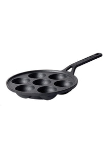 Meyer Pre Seasoned Cast Iron Appam Pan, 20cm