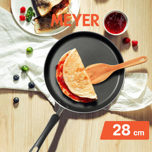 Meyer Premium Non-Stick (4mm thick)28cm Flat Dosa Tawa, Orange