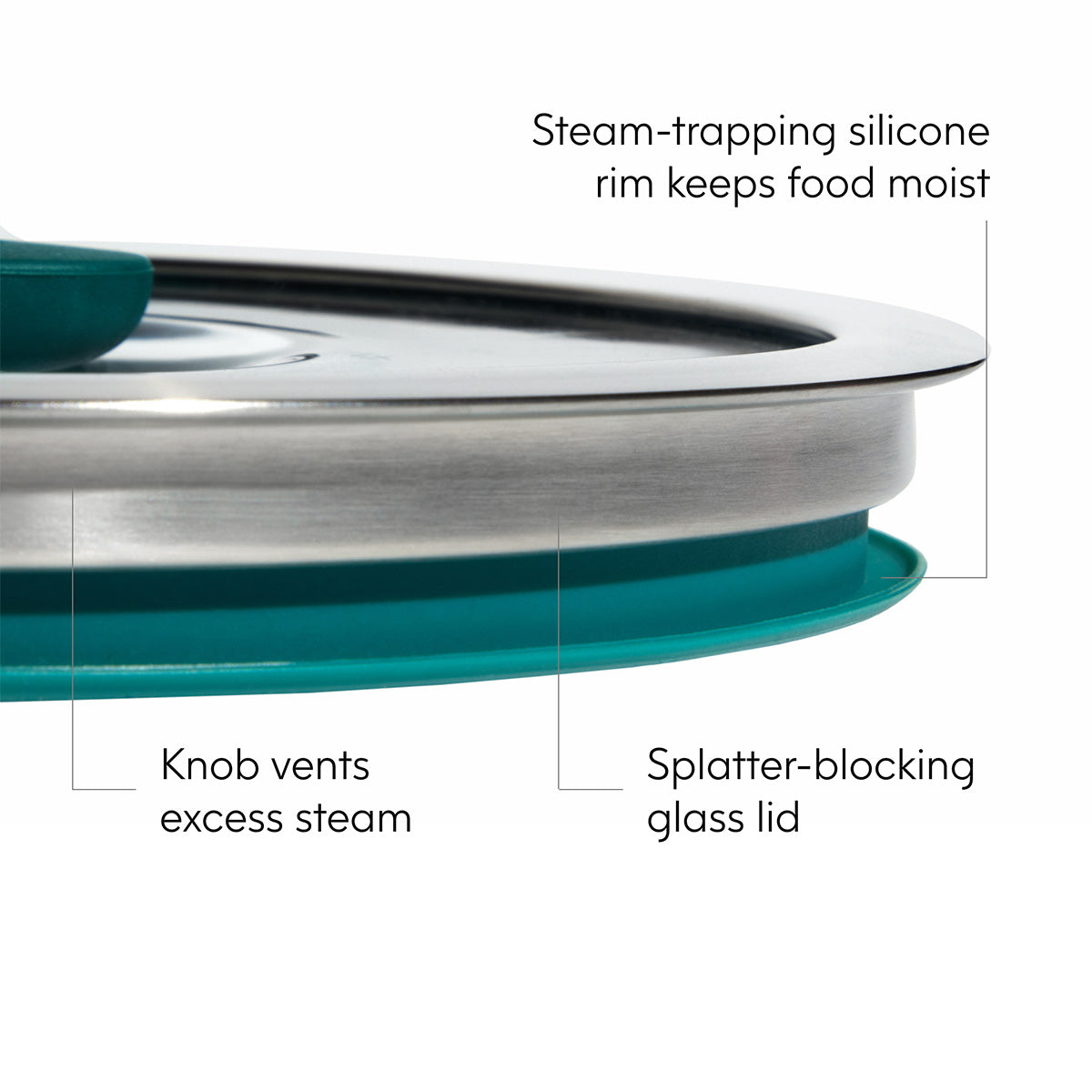 Microwave safe frosted borosilicate glass Anyday dishware set - (Large Shallow Dish  + Medium Deep Dish) with Lids