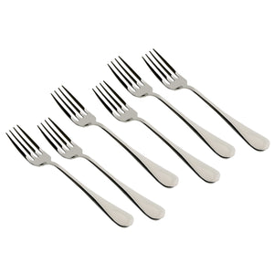 Meyer High-Gloss Stainless Steel 6pcs Dinner Fork Set & 6pcs Table Spoon Set