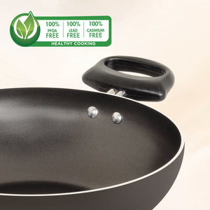 Meyer Non-Stick 3pcs Set, 24cm Frypan + 24cm Kadai with Interchangeable Lid