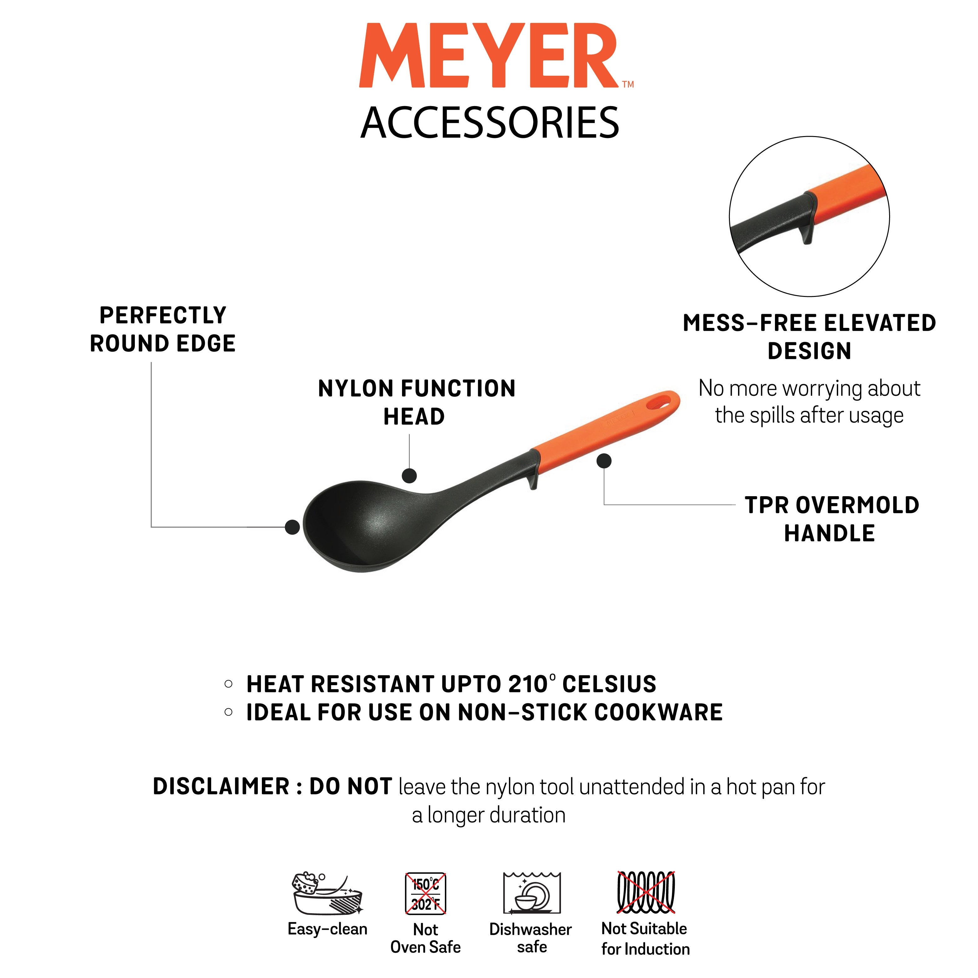 Meyer Heavy Duty Nylon Ladle - Pots and Pans