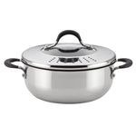 Circulon Momentum 24cm Non-Stick Casserole with Locking Straining Lid - Pots and Pans