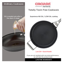 Circulon Momentum 24cm Non-Stick Sautepan/Deep Frypan with Lid - Pots and Pans