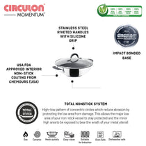 Circulon Momentum 23cm Non-Stick Kadai/Wok with Lid - Pots and Pans